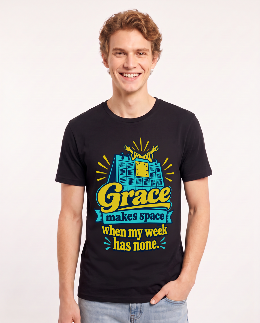 Christian Faith Black T-Shirt for Men – Everyday Expression Graphic Tee product image 3