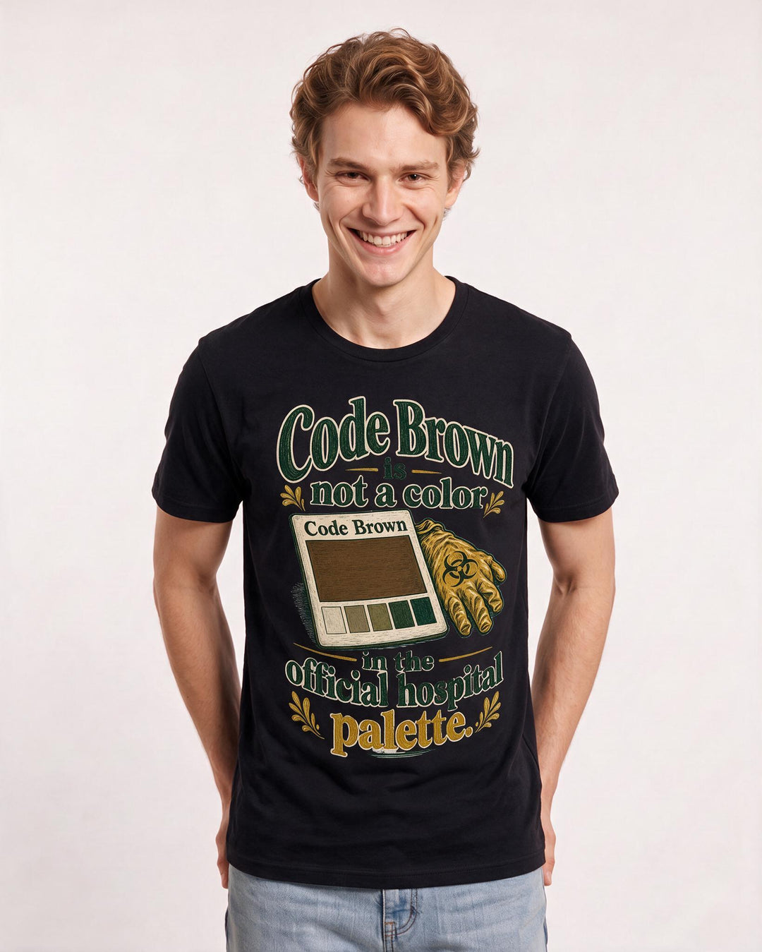 Nurse Black T-Shirt for Men – Nursing Life Graphic Tee product image 3