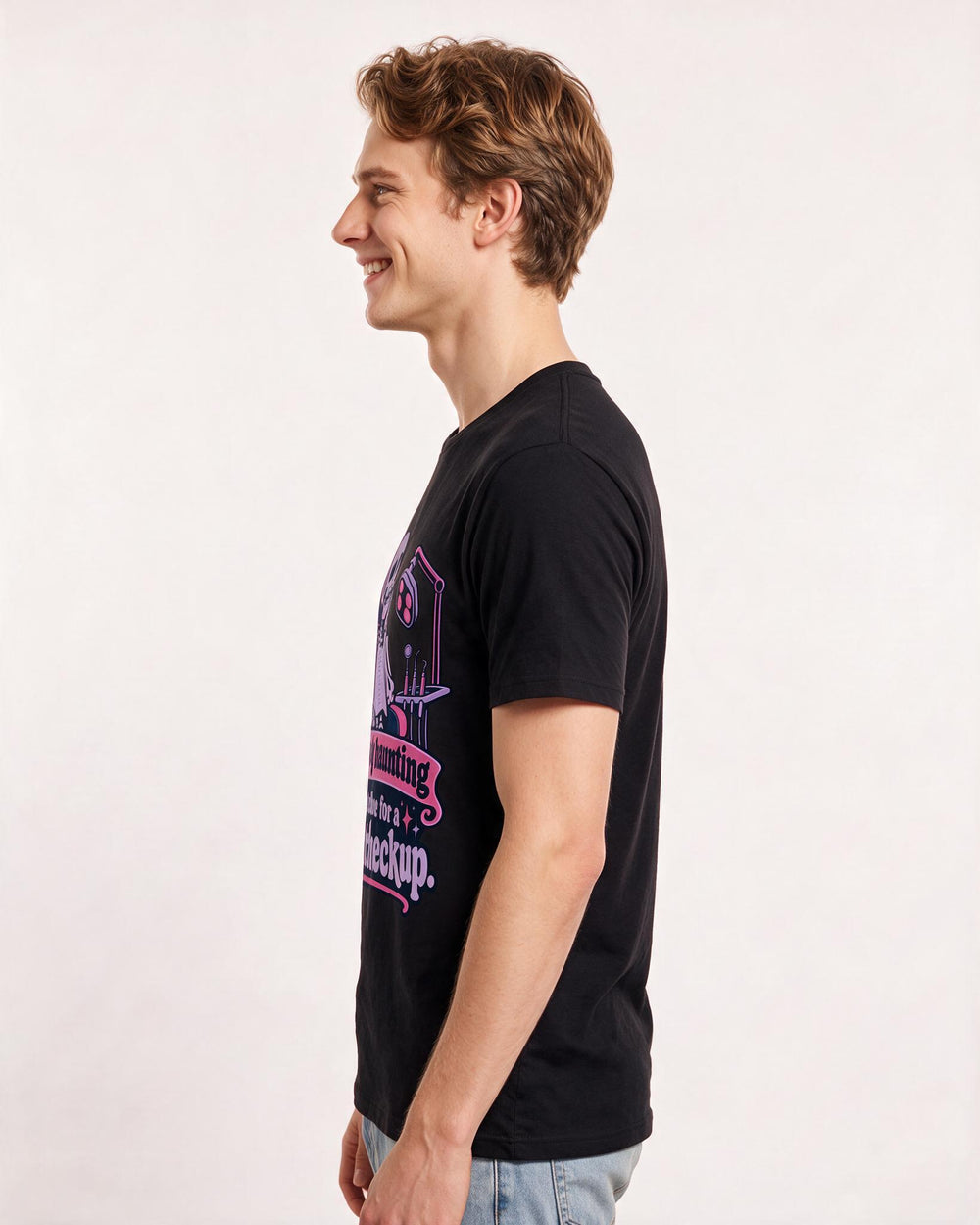 Halloween Black T-Shirt for Men – Halloween Theme Graphic Tee product image 2