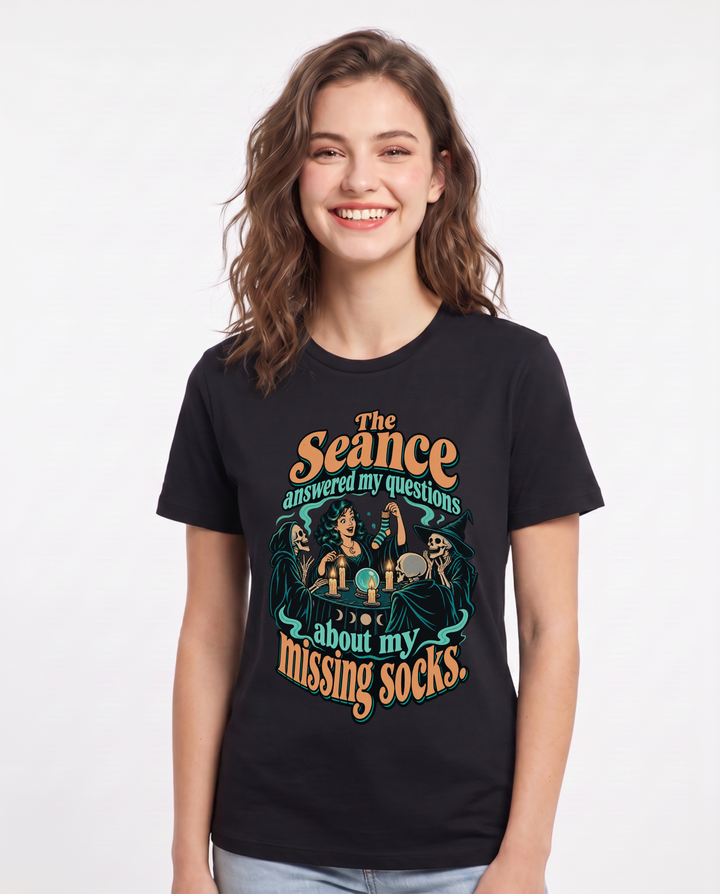 Halloween Black T-Shirt for Women – Halloween Theme Graphic Tee product image 3