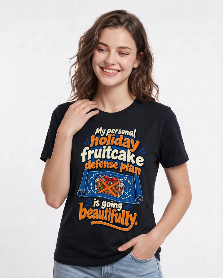 Christmas Black T-Shirt for Women – Holiday Theme Graphic Tee product image 1