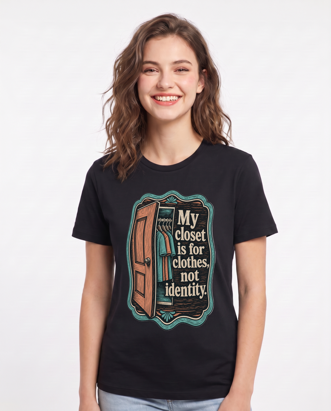 Pride Black T-Shirt for Women – Everyday Expression Graphic Tee product image 1