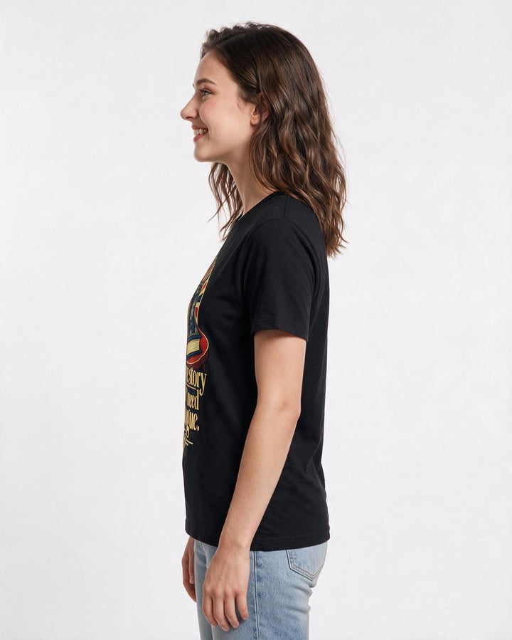 Pride Black T-Shirt for Women – Everyday Expression Graphic Tee product image 2
