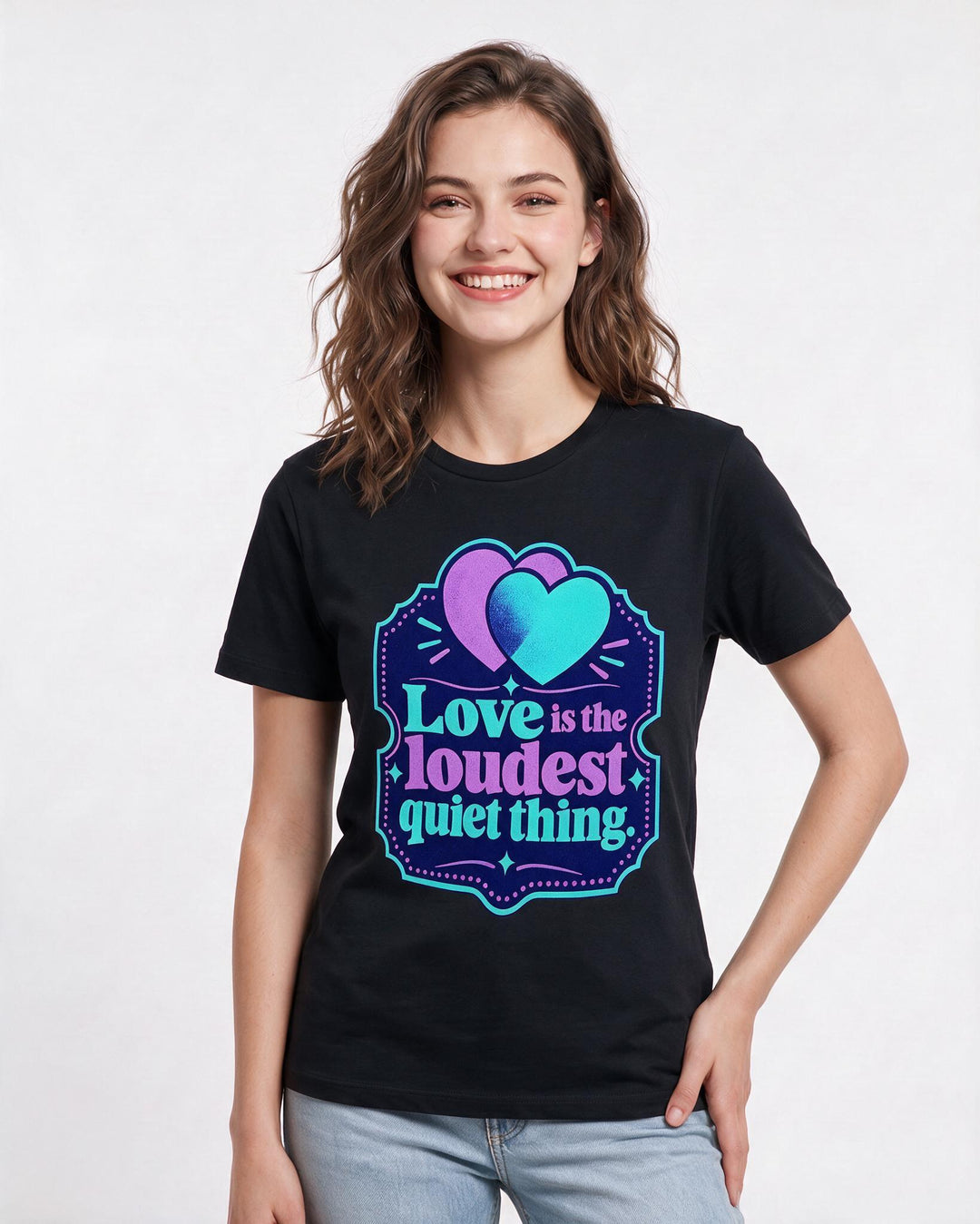 Pride Black T-Shirt for Women – Everyday Expression Graphic Tee product image 1