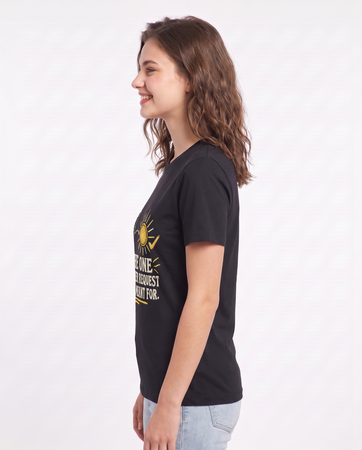 I’M THE ONE YOUR PRAYER REQUEST TEXT WAS MEANT FOR. Women's Black T-Shirt product image 3