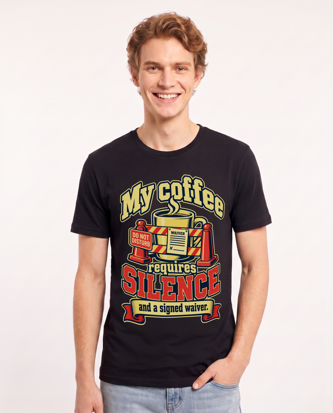Grandparent Black T-Shirt for Men – Everyday Expression Graphic Tee product image 3