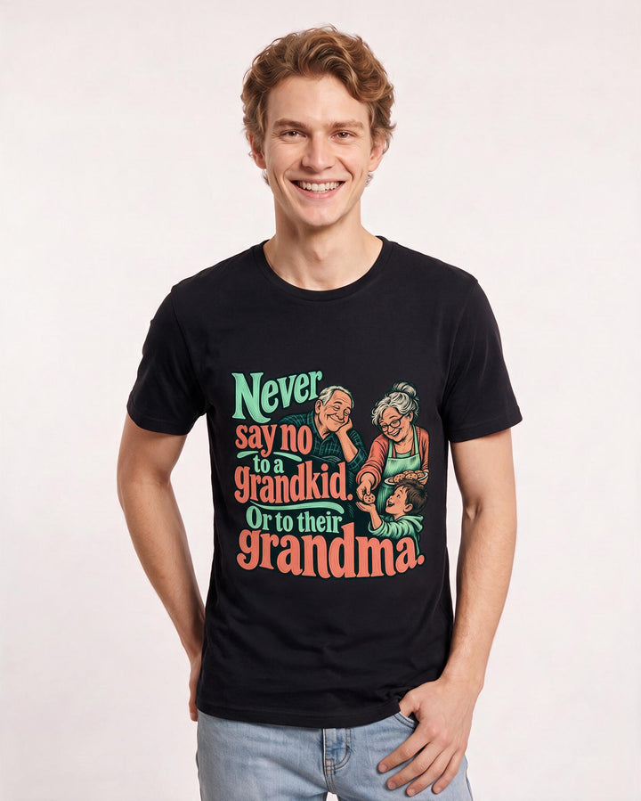 Grandparent Black T-Shirt for Men – Everyday Expression Graphic Tee product image 1