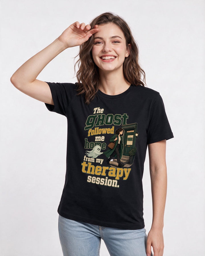 Halloween Black T-Shirt for Women – Halloween Theme Graphic Tee product image 1