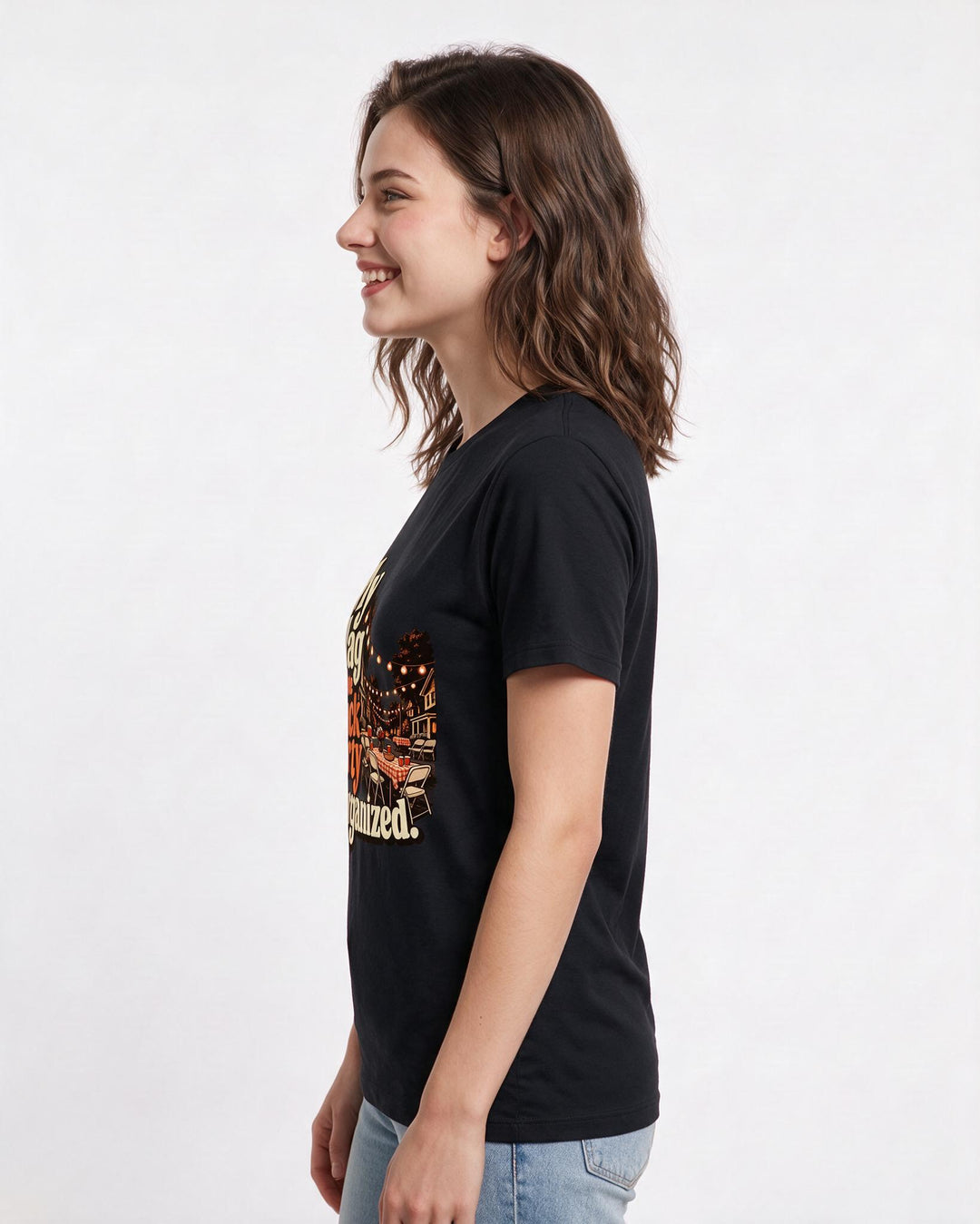 Patriotic Black T-Shirt for Women – Everyday Expression Graphic Tee product image 2