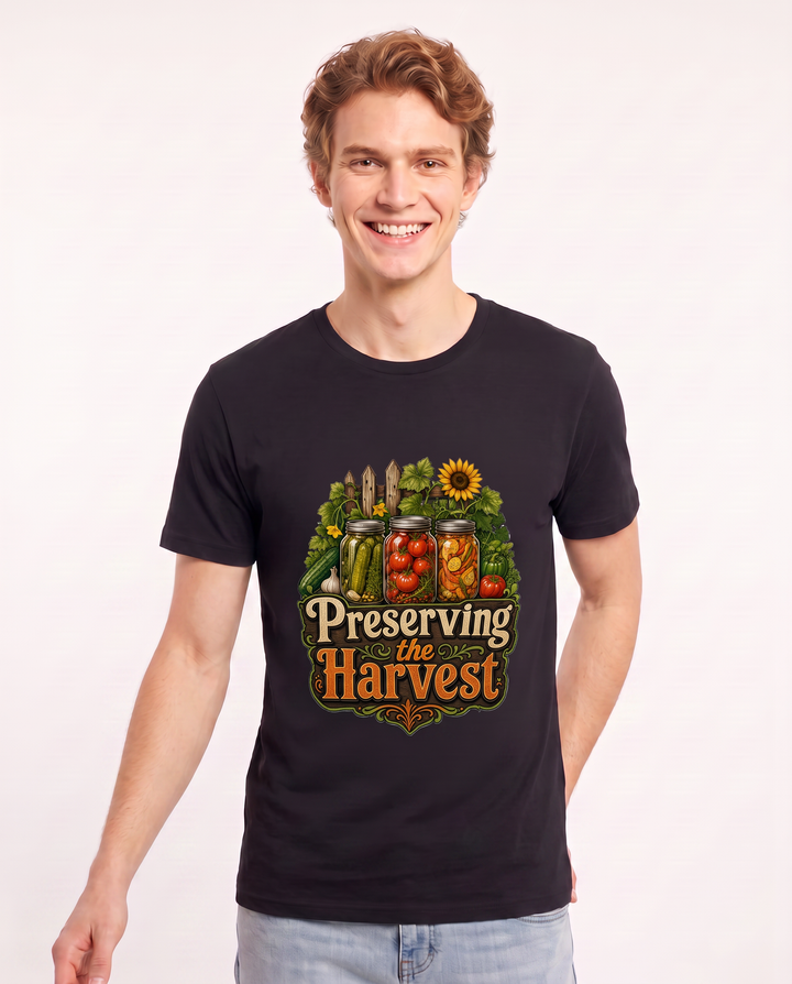 Preserving the Harvest Men's Black T-Shirt product image 1