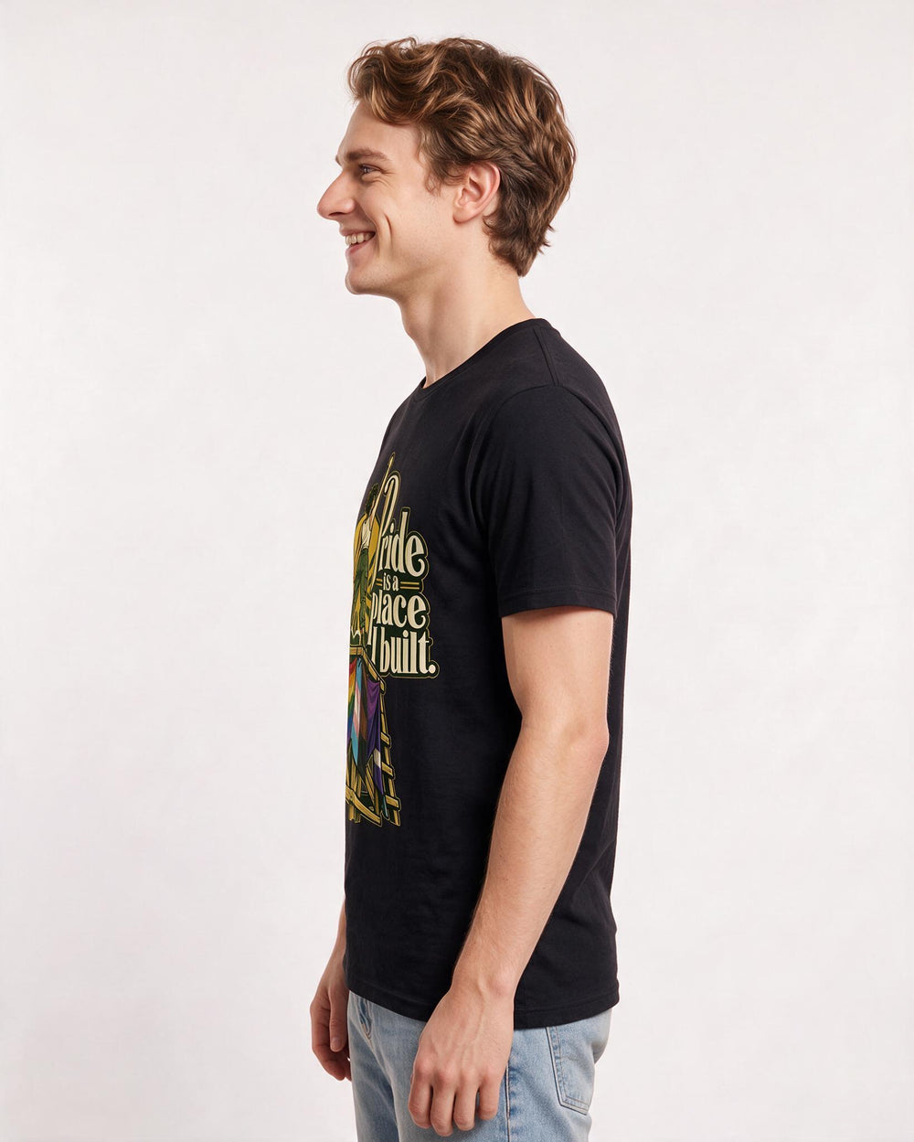 Pride Black T-Shirt for Men – Everyday Expression Graphic Tee product image 2
