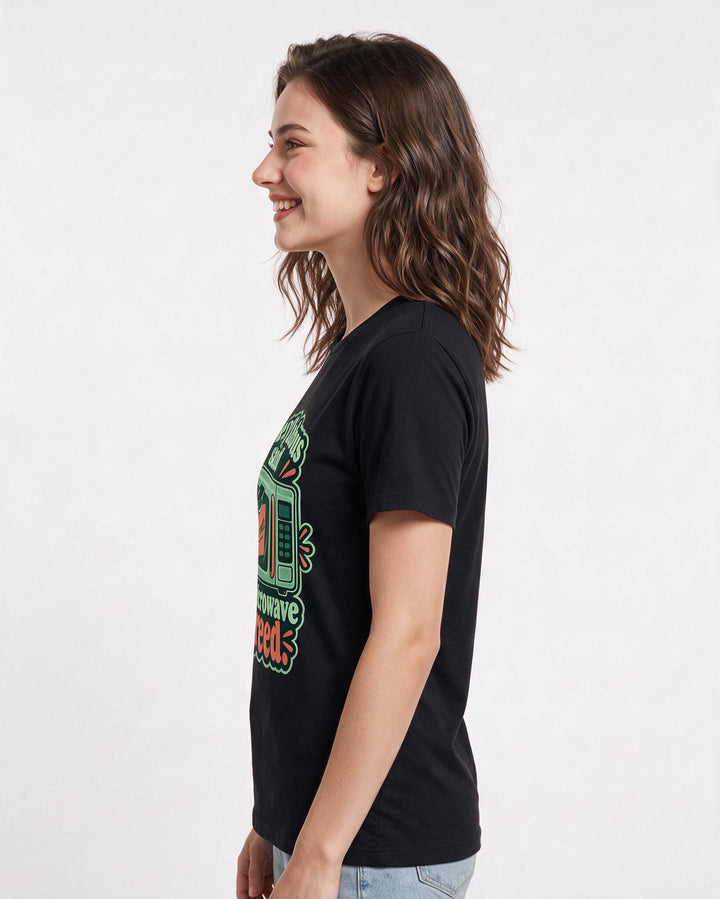 Graduation Black T-Shirt for Women – Everyday Expression Graphic Tee product image 2