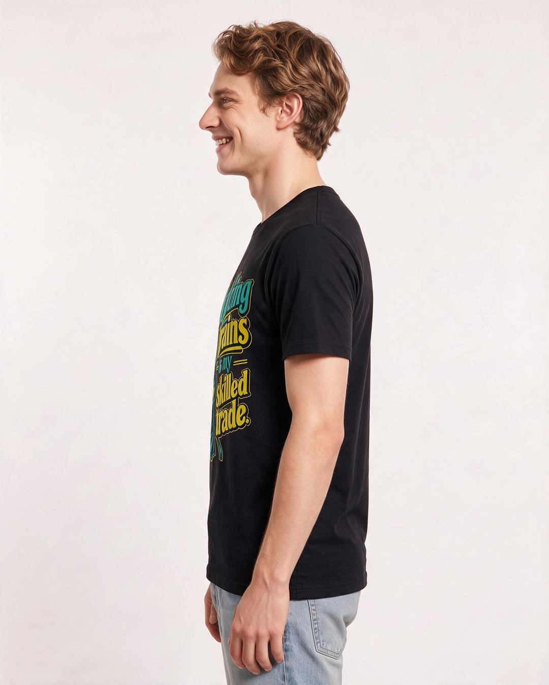 Teacher Black T-Shirt for Men – Everyday Expression Graphic Tee product image 2