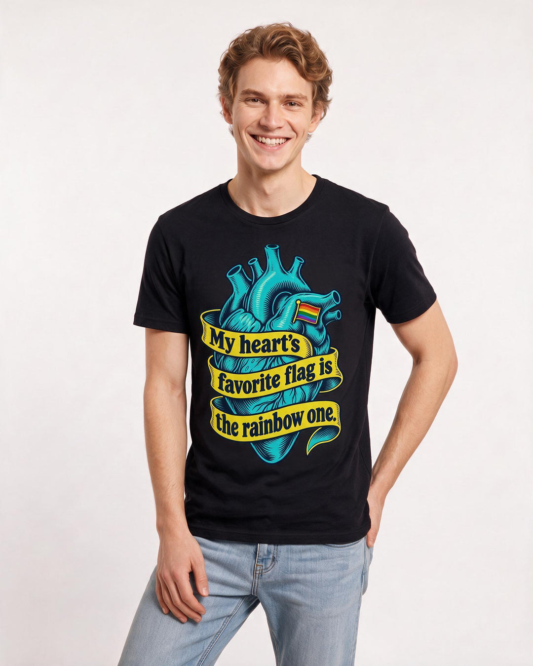 Pride Black T-Shirt for Men – Everyday Expression Graphic Tee product image 1