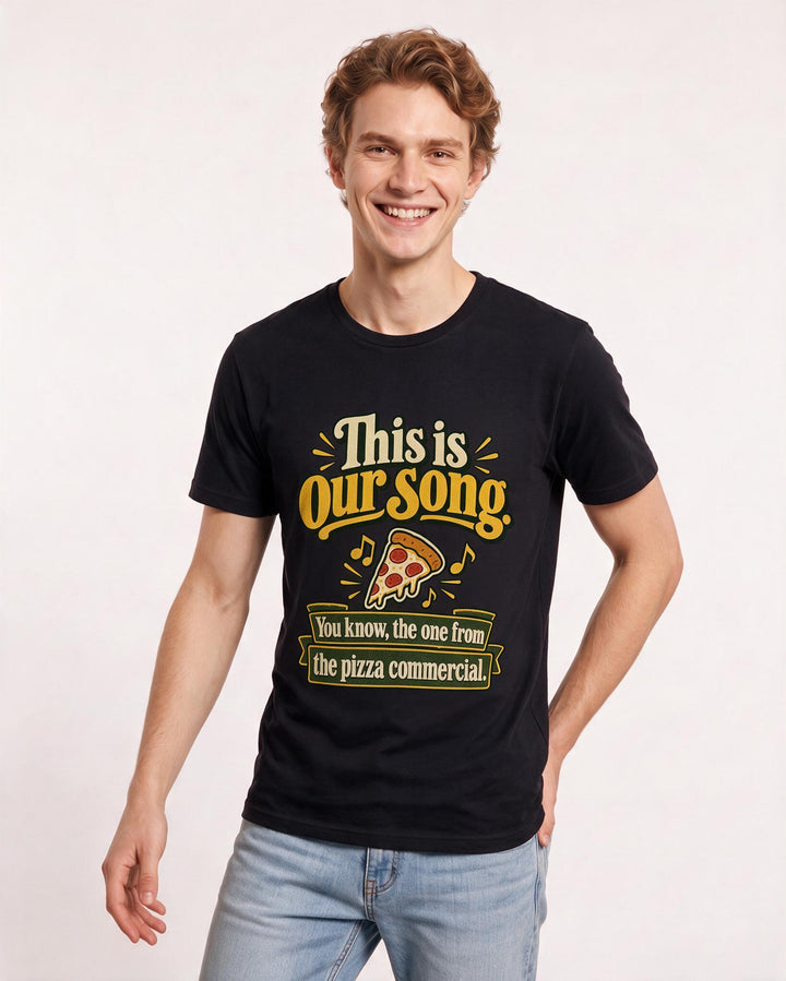 Couples Black T-Shirt for Men – Everyday Expression Graphic Tee product image 1