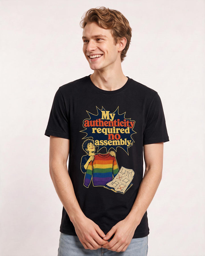 Pride Black T-Shirt for Men – Everyday Expression Graphic Tee product image 3