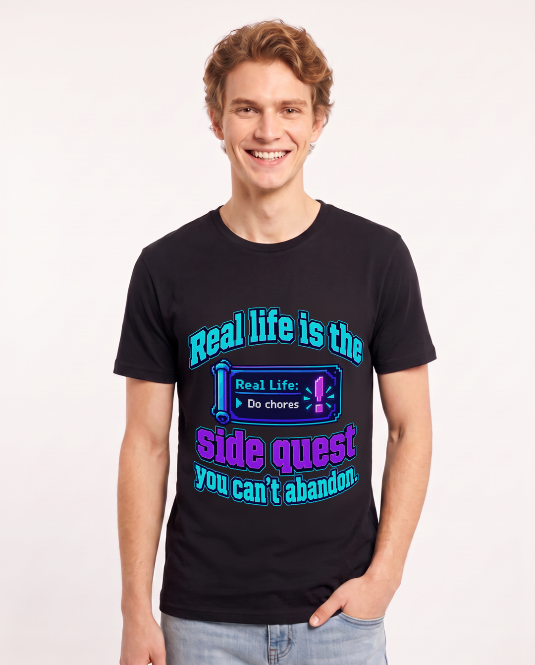 Gaming Black T-Shirt for Men – Game Night Graphic Tee product image 3