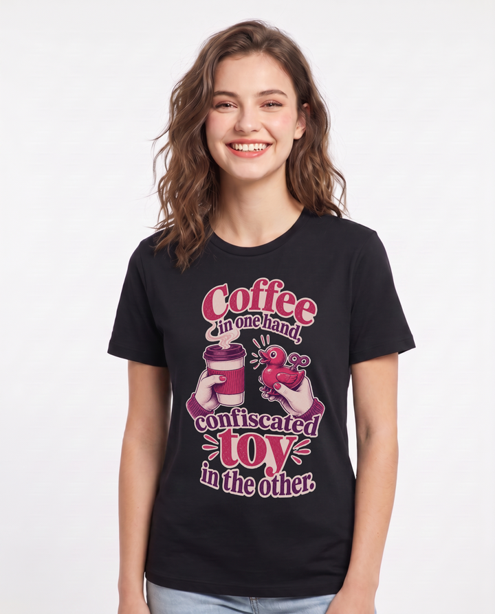 Teacher Black T-Shirt for Women – Everyday Expression Graphic Tee product image 3