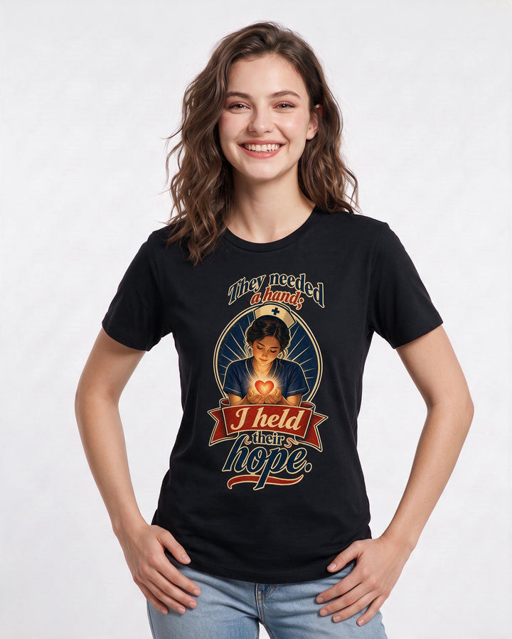 Nurse Black T-Shirt for Women – Nursing Life Graphic Tee product image 1