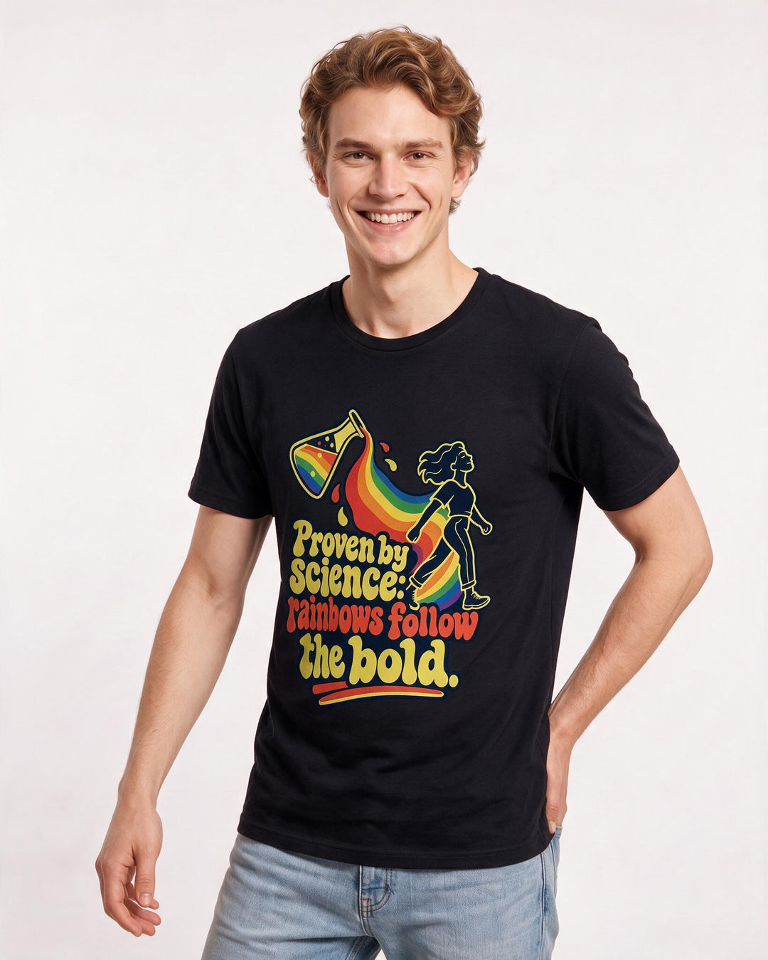 Pride Black T-Shirt for Men – Everyday Expression Graphic Tee product image 1