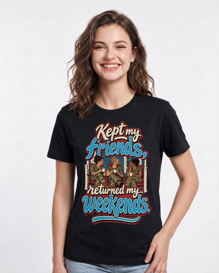 Veteran Black T-Shirt for Women – Everyday Expression Graphic Tee product image 1