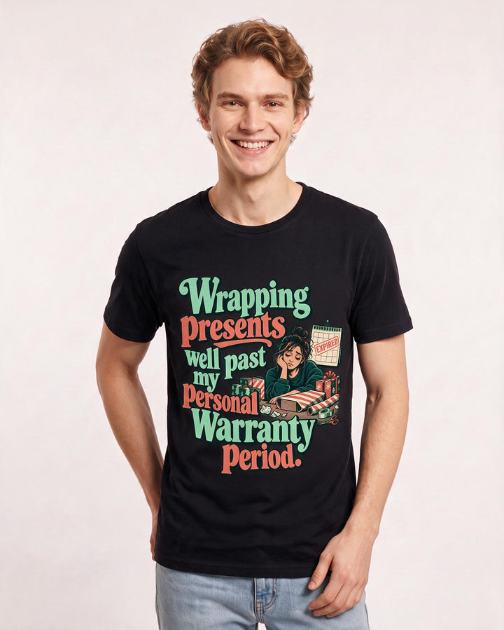 Christmas Black T-Shirt for Men – Holiday Theme Graphic Tee product image 1