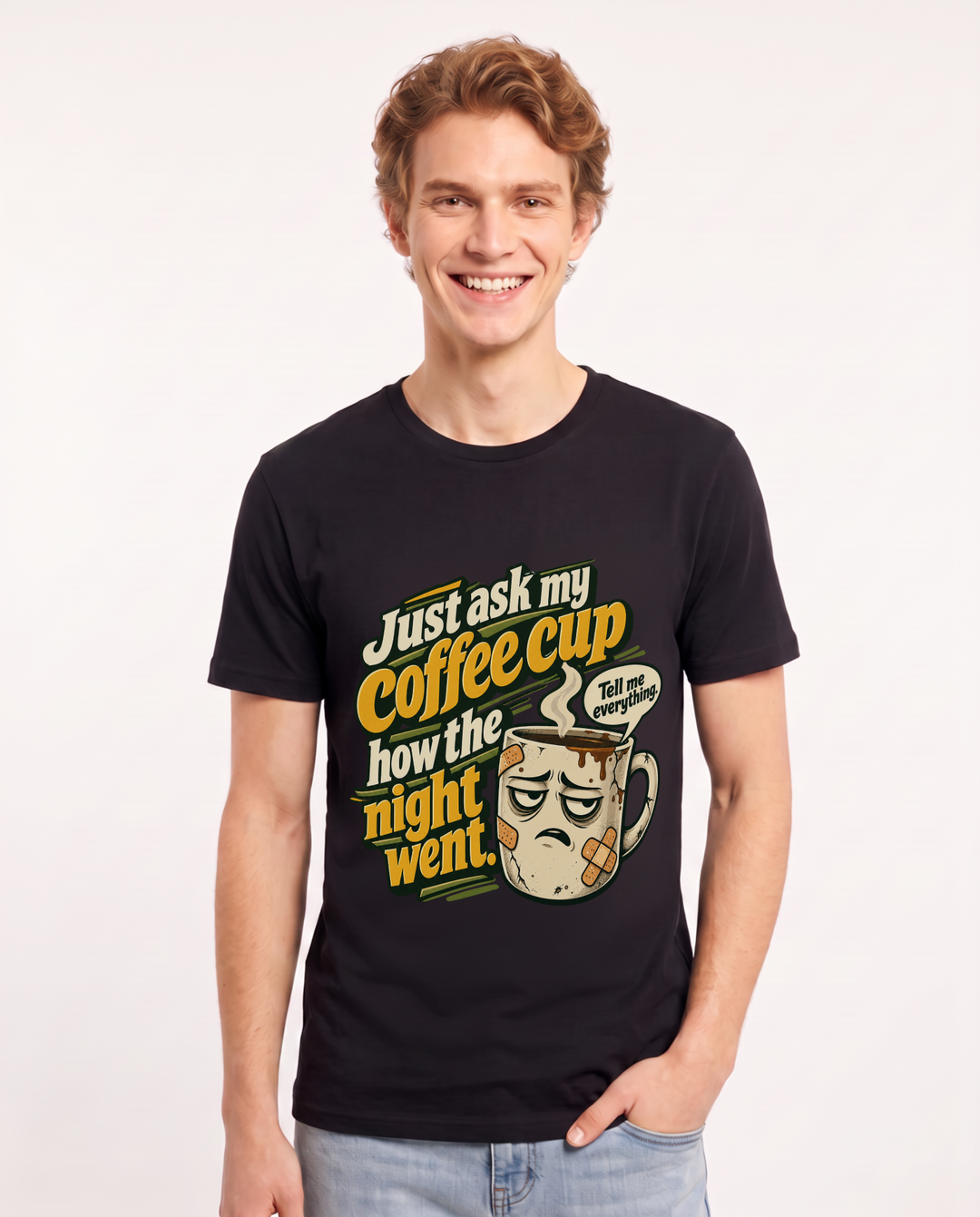 Nurse Black T-Shirt for Men – Nursing Life Graphic Tee product image 3