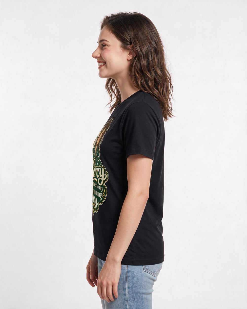 Christian Faith Black T-Shirt for Women – Everyday Expression Graphic Tee product image 2