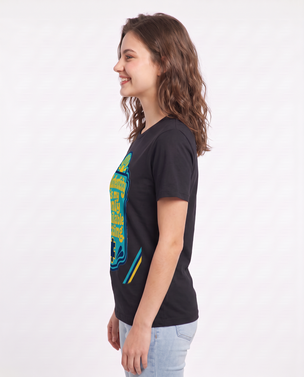 Graphic Women's Black T-Shirt - Authenticity is my only available product image 2