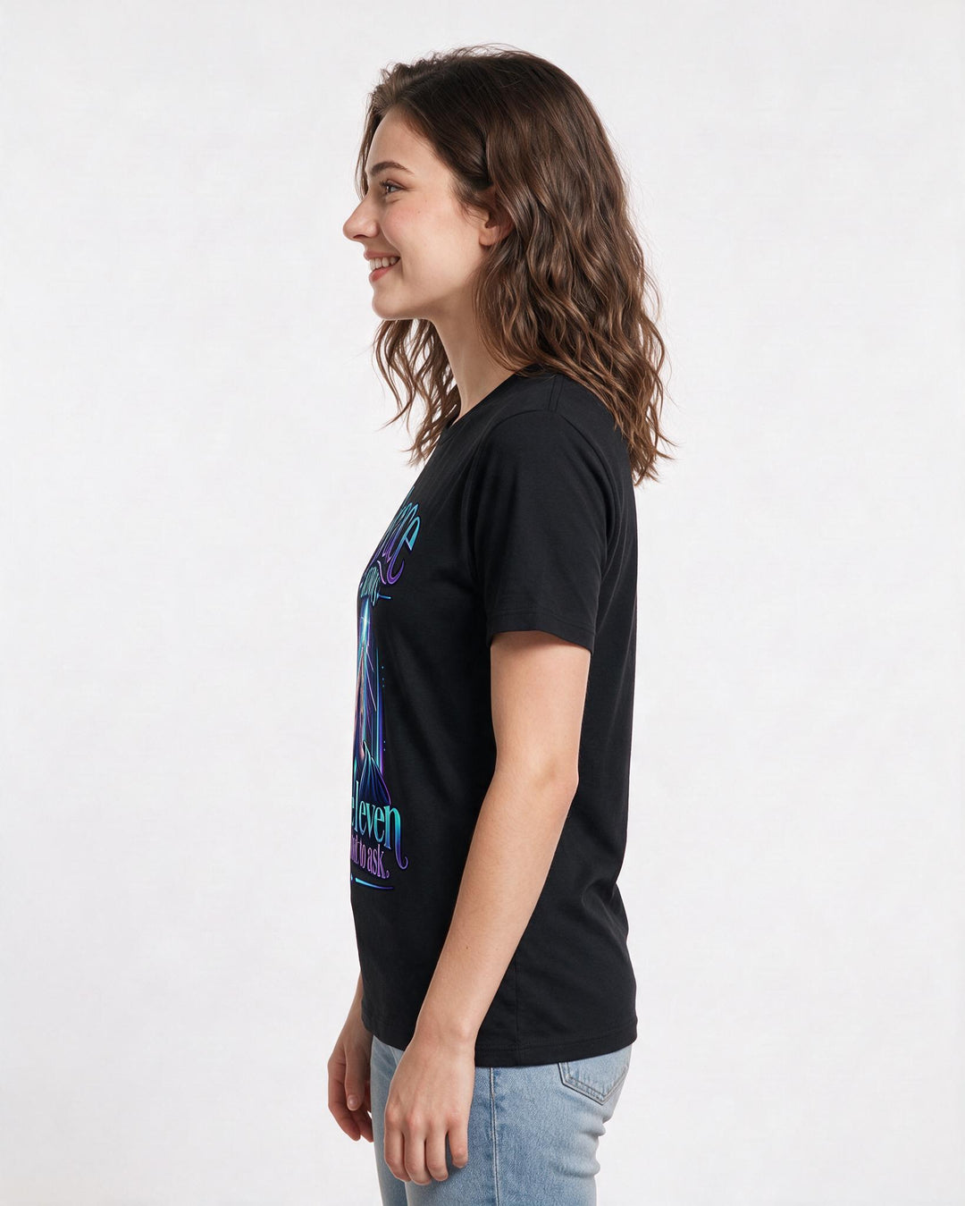 Christian Faith Black T-Shirt for Women – Everyday Expression Graphic Tee product image 2
