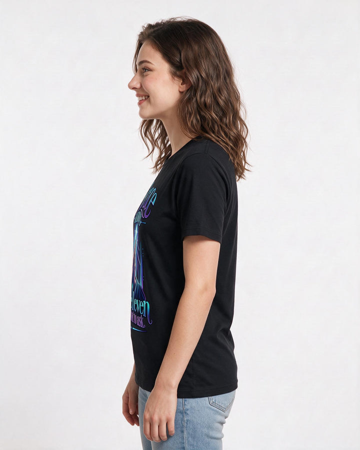 Christian Faith Black T-Shirt for Women – Everyday Expression Graphic Tee product image 2