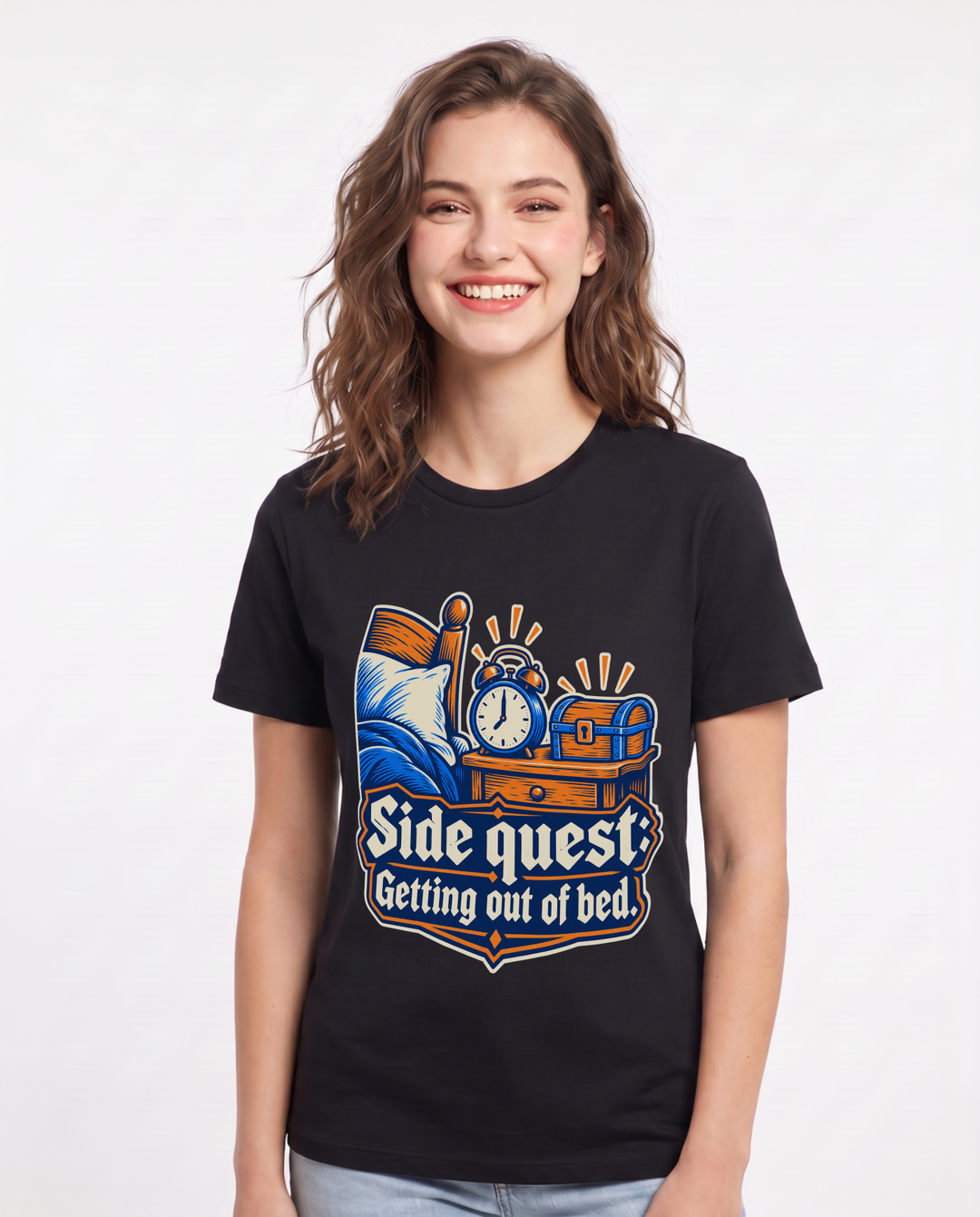Gaming Black T-Shirt for Women – Game Night Graphic Tee product image 3