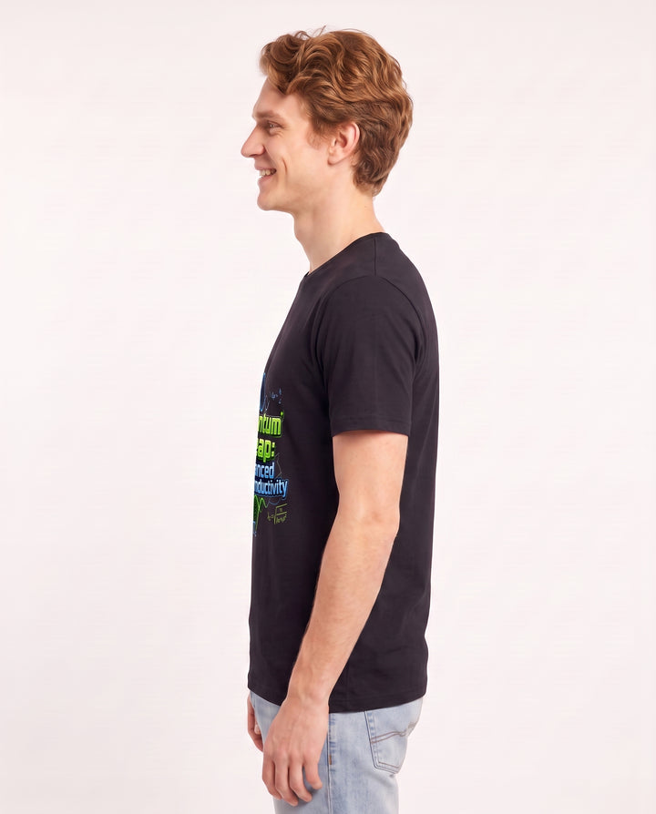 Quantum Leap: Advanced Superconductivity Men's Black T-Shirt product image 3