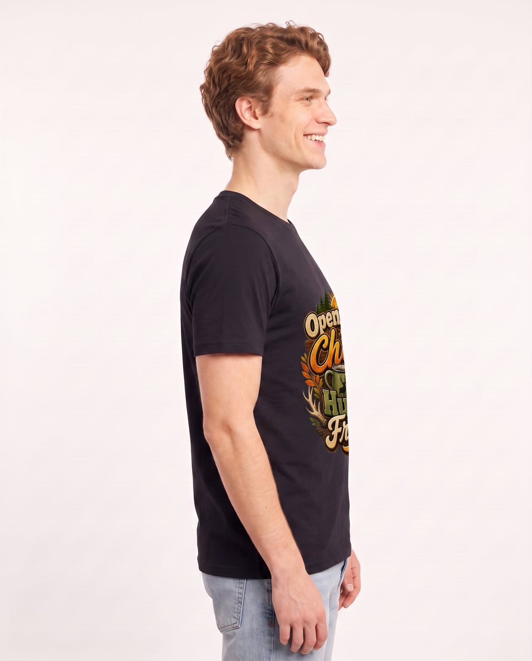 Opening Day Cheers: Hunter Friends Men's Black T-Shirt product image 3