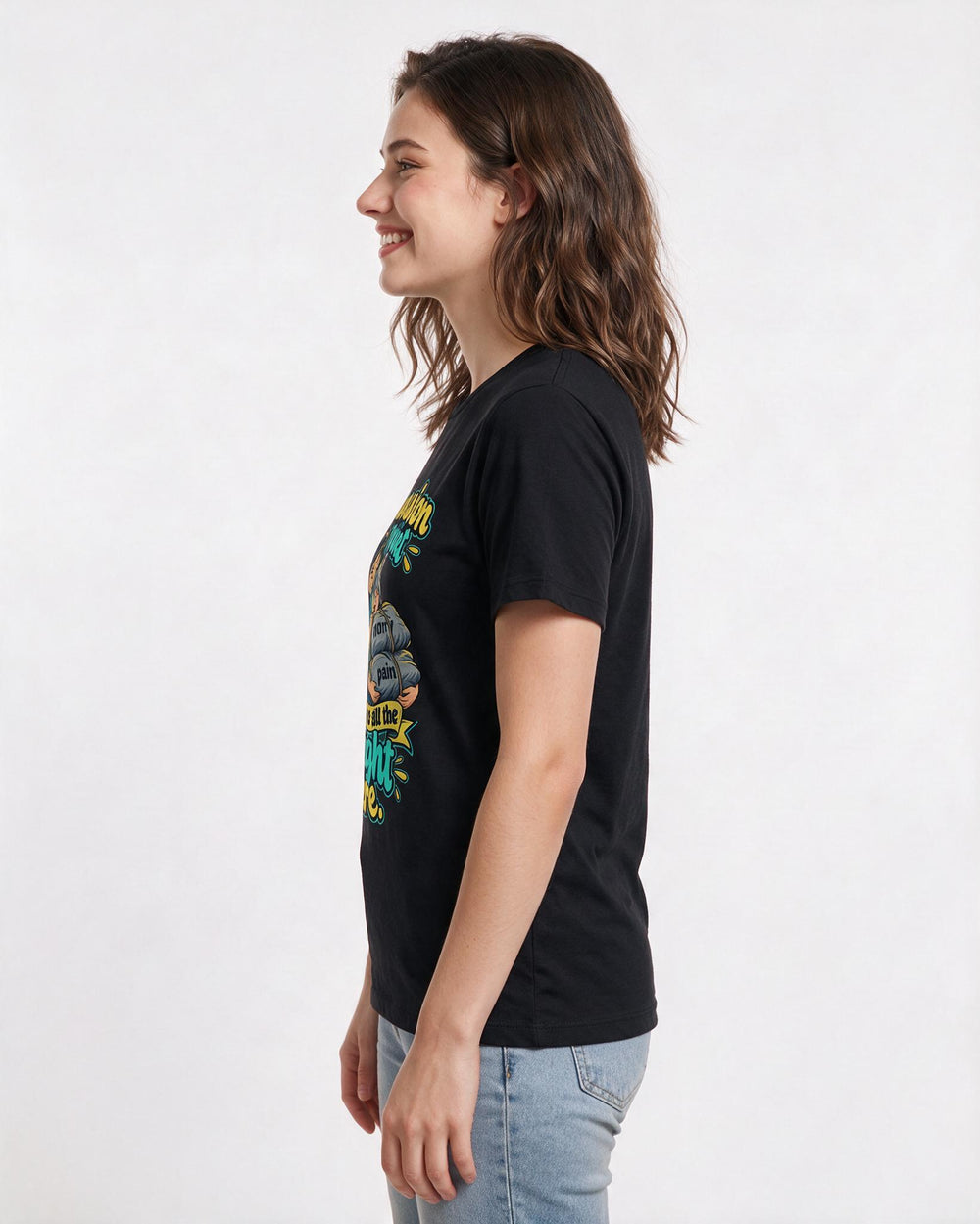 Nurse Black T-Shirt for Women – Nursing Life Graphic Tee product image 2