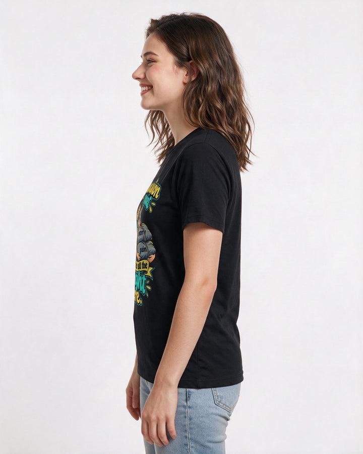 Nurse Black T-Shirt for Women – Nursing Life Graphic Tee product image 2