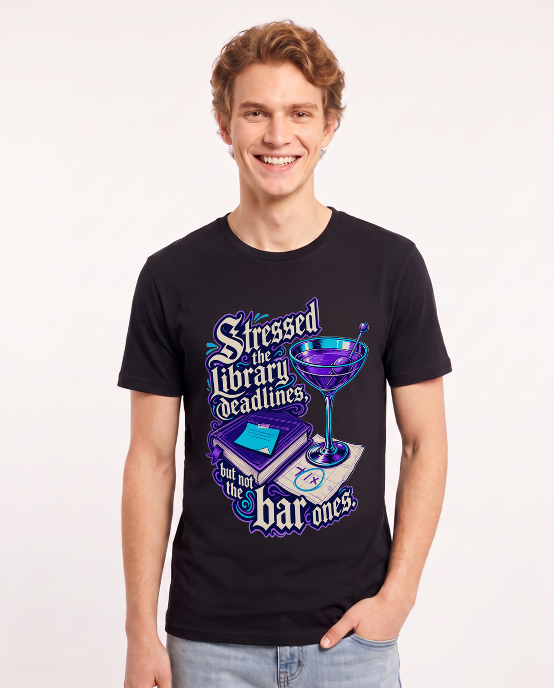 Graduation Black T-Shirt for Men – Everyday Expression Graphic Tee product image 1