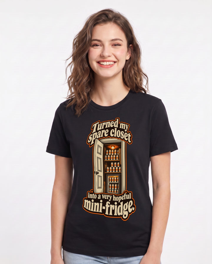 Beer Black T-Shirt for Women – Everyday Expression Graphic Tee product image 3