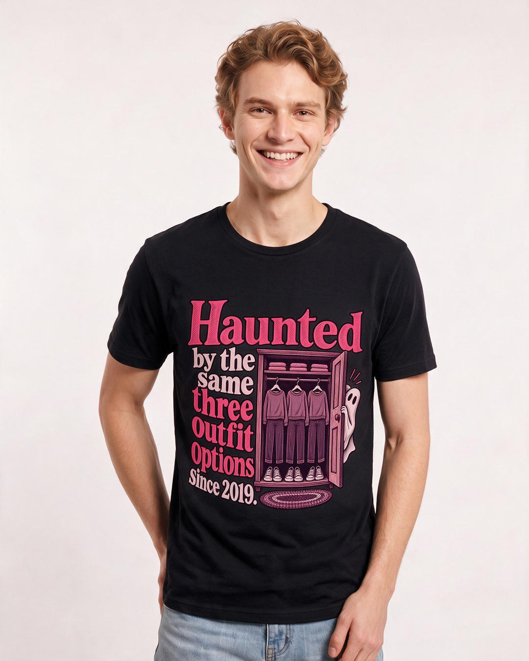 Halloween Black T-Shirt for Men – Halloween Theme Graphic Tee product image 1