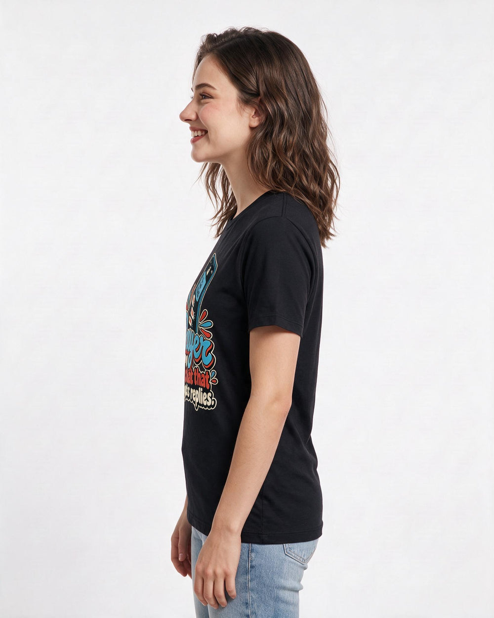 Christian Faith Black T-Shirt for Women – Everyday Expression Graphic Tee product image 2
