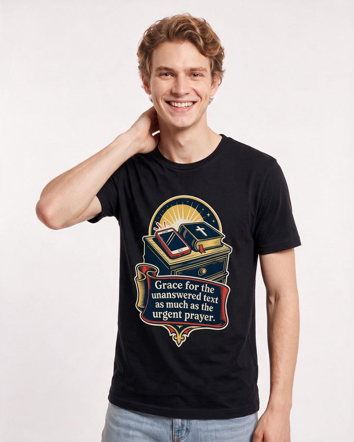 Christian Faith Black T-Shirt for Men – Everyday Expression Graphic Tee product image 3