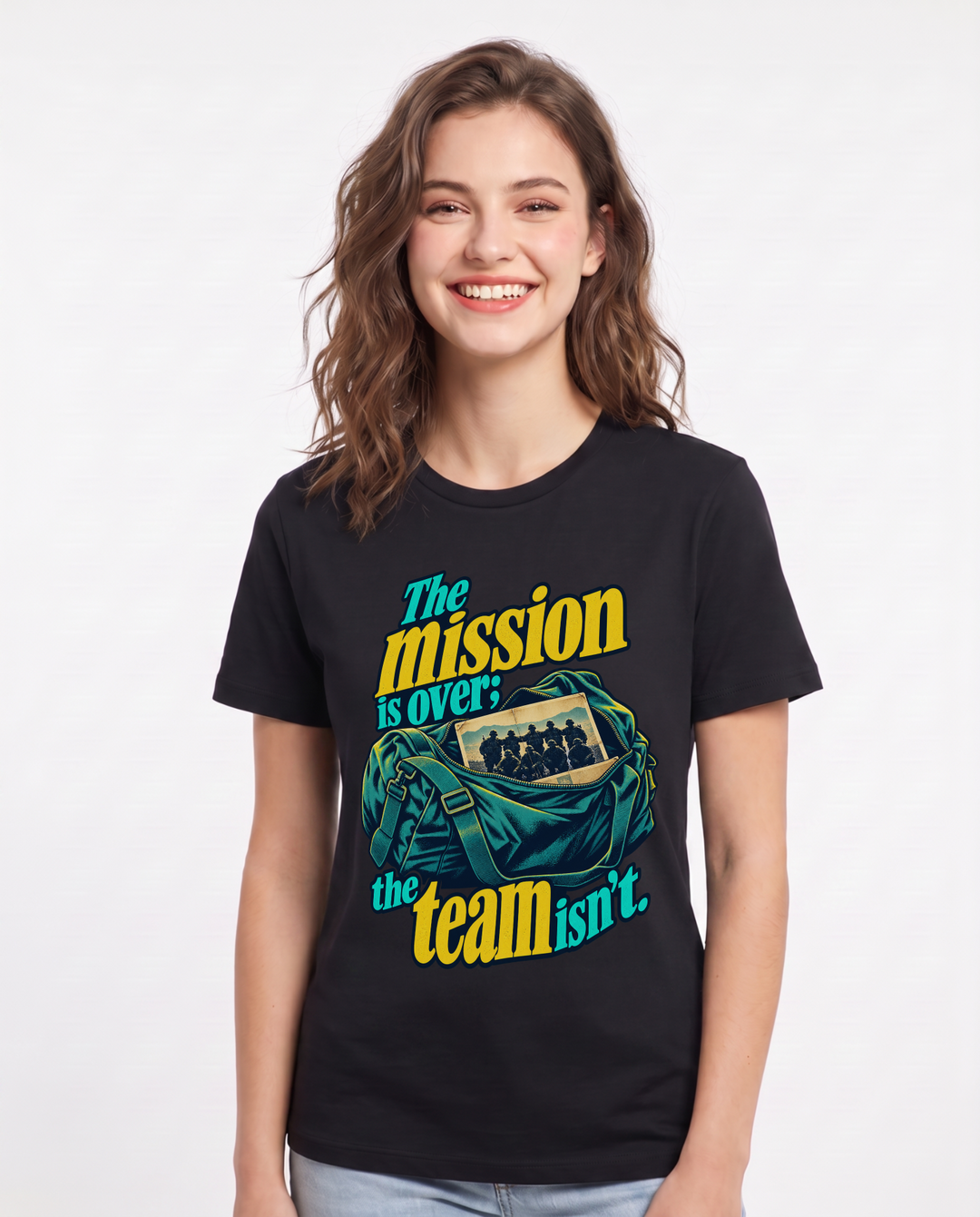 Veteran Black T-Shirt for Women – Everyday Expression Graphic Tee product image 3