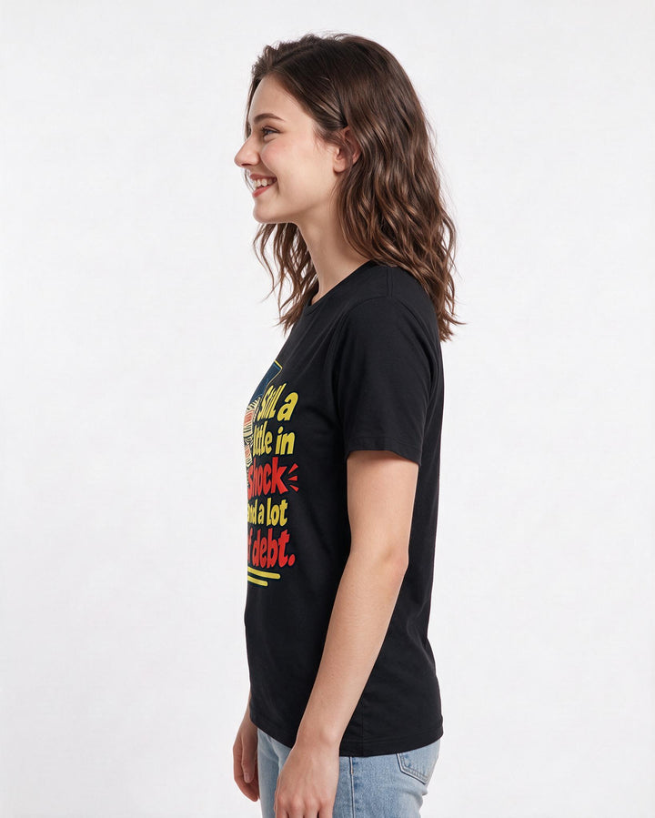 Graduation Black T-Shirt for Women – Everyday Expression Graphic Tee product image 2