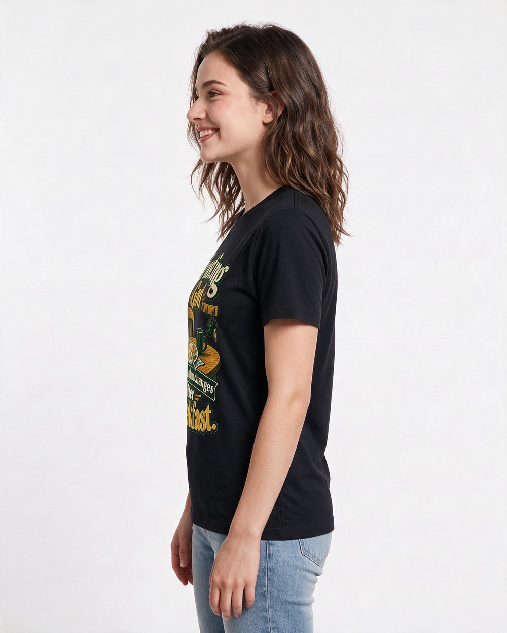 Christian Faith Black T-Shirt for Women – Everyday Expression Graphic Tee product image 2