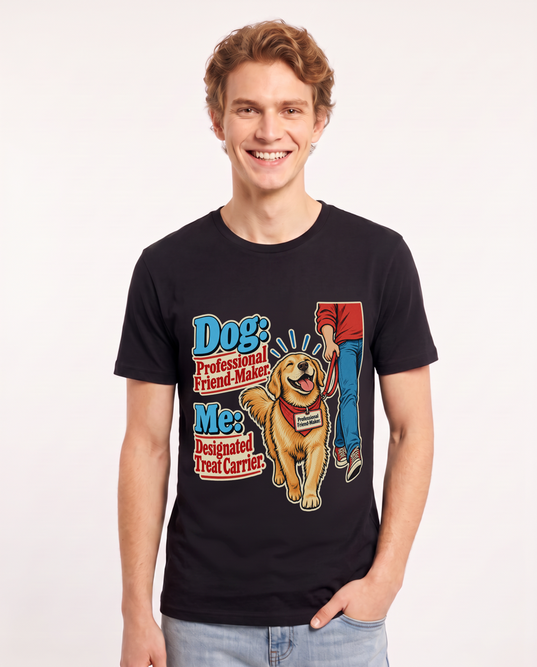 Cat Lover Black T-Shirt for Men – Everyday Expression Graphic Tee product image 3
