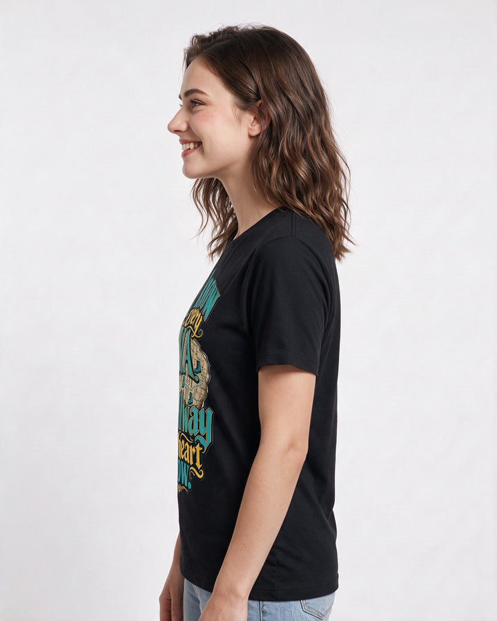 Veteran Black T-Shirt for Women – Everyday Expression Graphic Tee product image 2