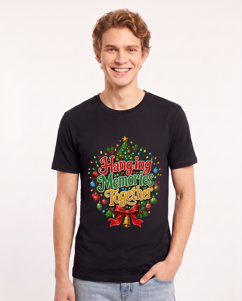 Hanging Memories Together Men's Black T-Shirt product image 2