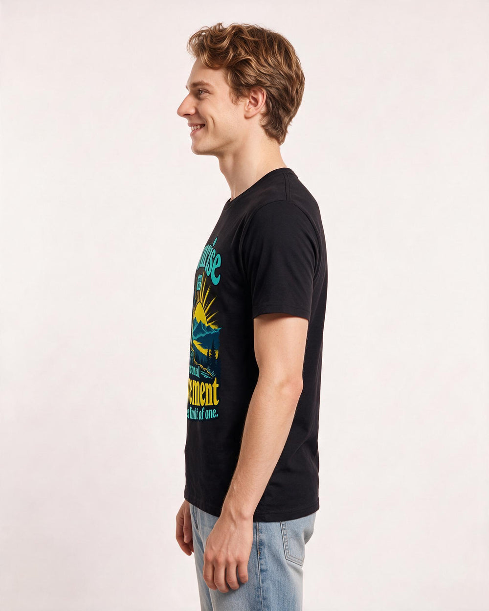 Hunting Black T-Shirt for Men – Everyday Expression Graphic Tee product image 2