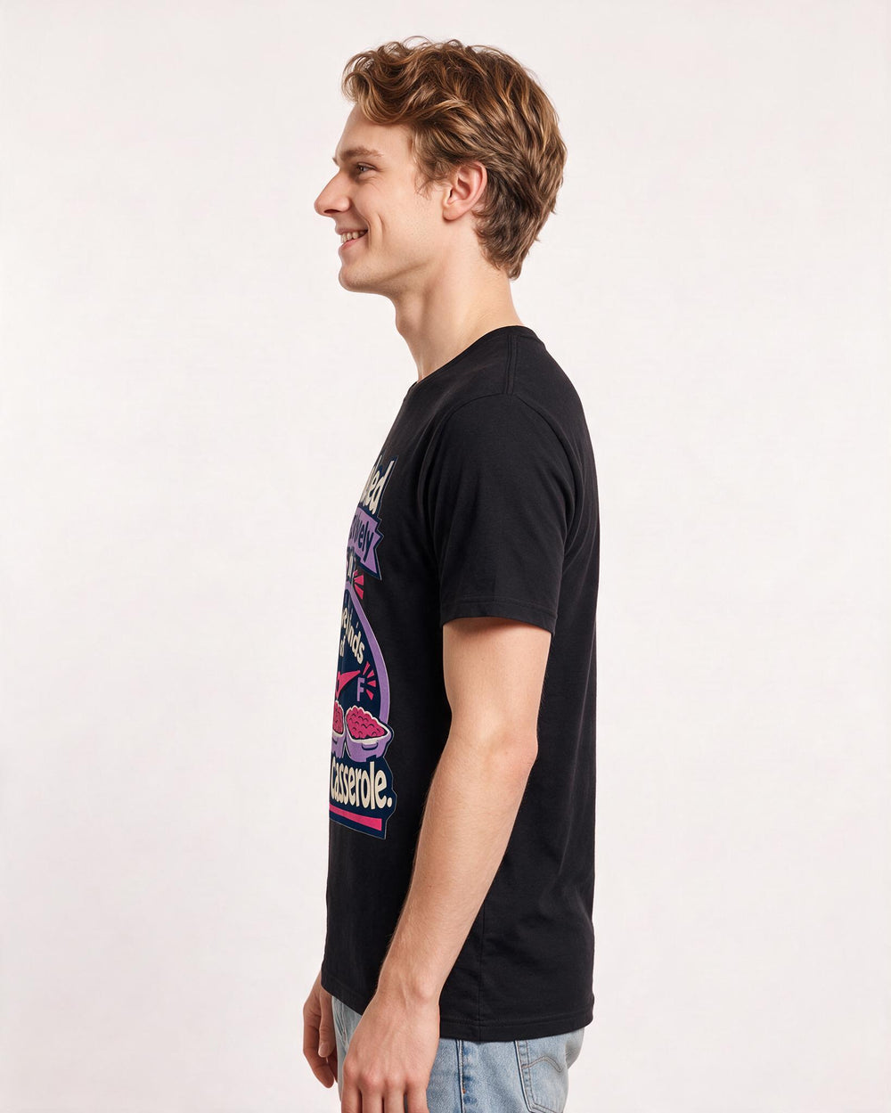 Christmas Black T-Shirt for Men – Holiday Theme Graphic Tee product image 2