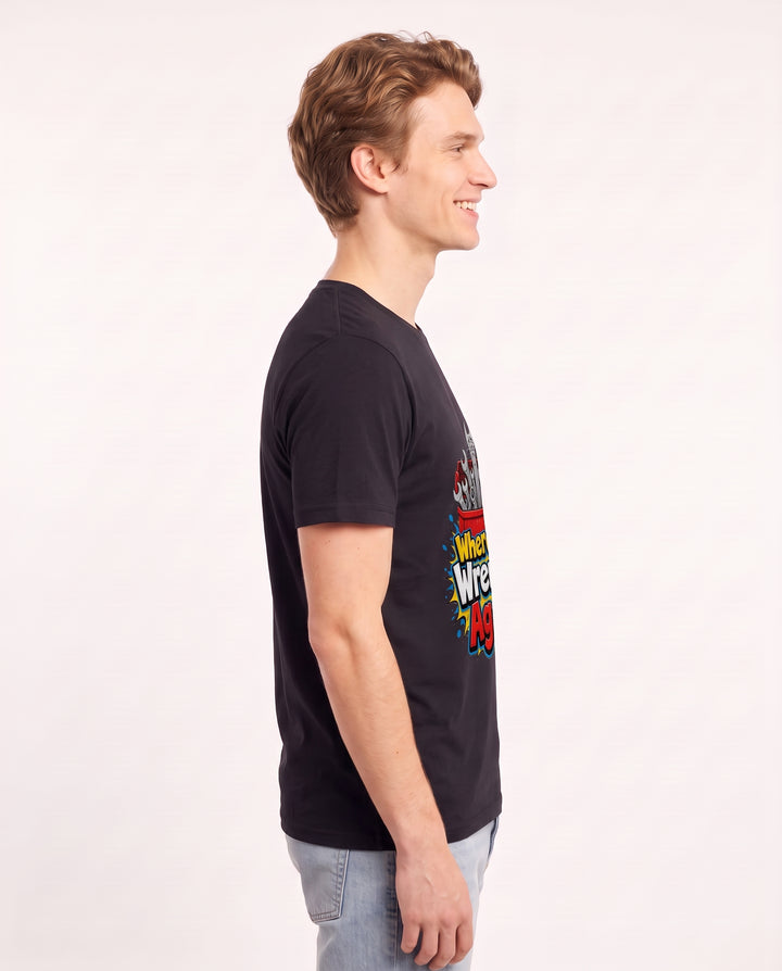 Where's My Wrench? Again! Men's Black T-Shirt product image 3